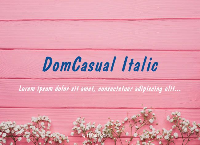 DomCasual Italic example